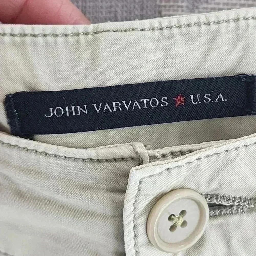 💥   Varvatos USA 100% Cotton Bermuda Men's 29 Beige Casual Shorts